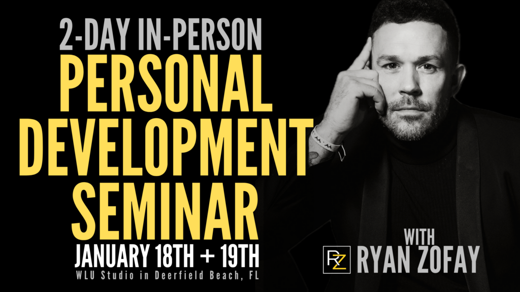 Join Ryan Zofay's Exclusive Personal Development October 2025 Seminar & Event