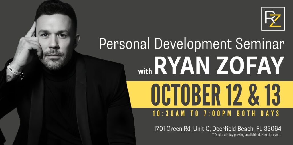 Ryan Zofay Personal Development October 2024 Event