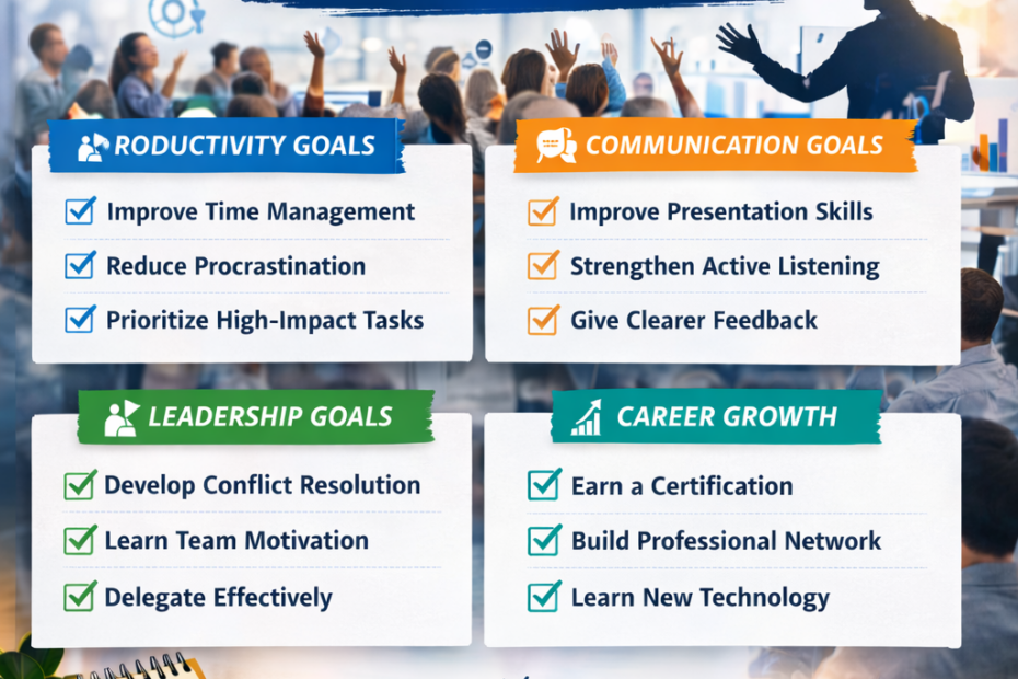 70+ personal development goals for work checklist