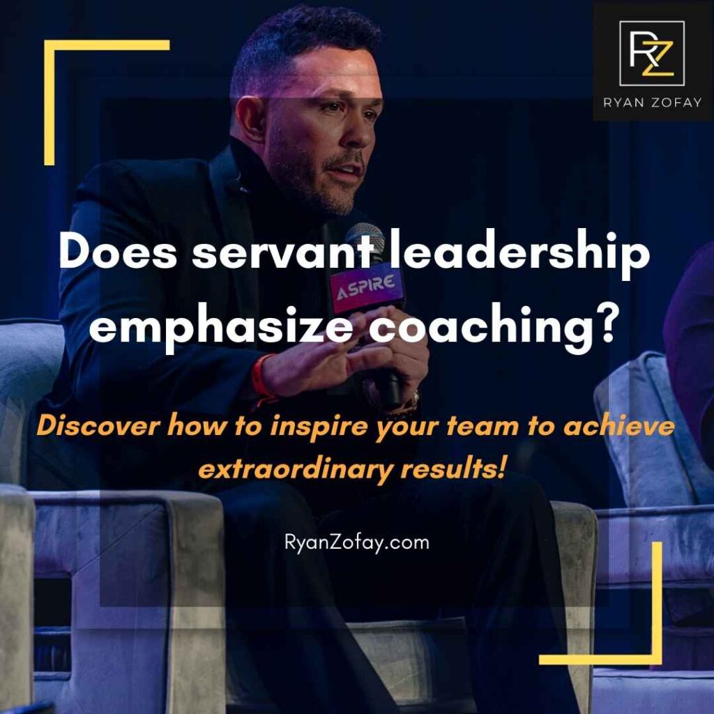 Does servant leadership emphasize coaching​? Servant leaders utilize coaching to bond and serve their teams, propelling them to excel.