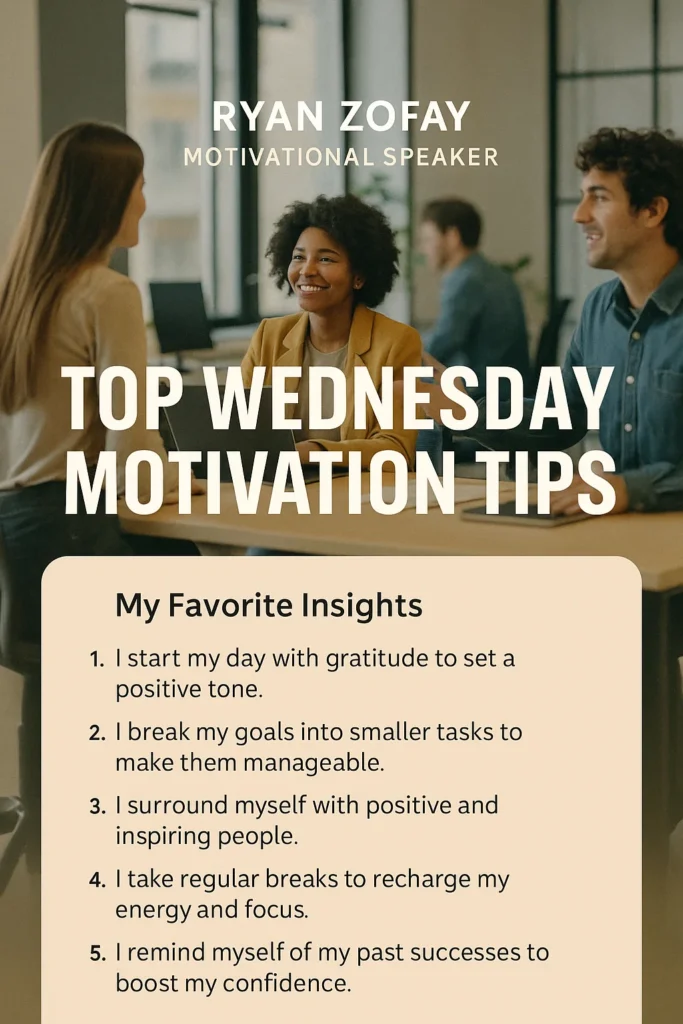 Wednesday motivation tips and strategies for Wednesday motivation for work​ and more.