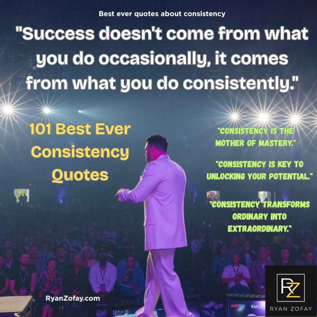 Share your favorite quote about consistency and let me know if a particular quote on consistency resonated with you and why.