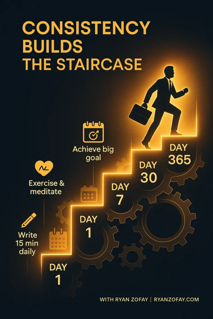 Consistency builds the staircase to growth and success. What's your best Consistency Quote? Comment below.