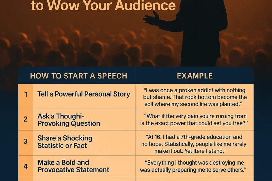 Top 10 how to start a speech examples advice tips and insights