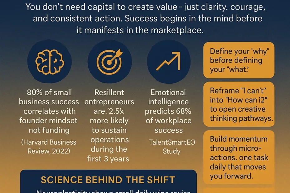 Infographics how to start a business with no money​ by Ryan Zofay Business Coach