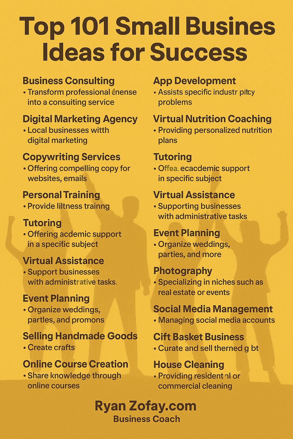 101 small business ideas for success