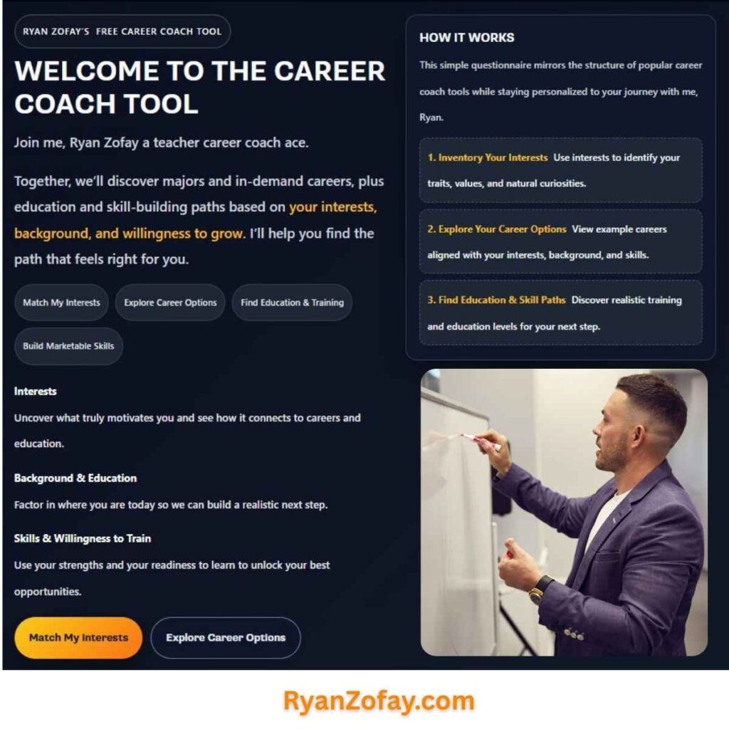 Seeking a career coach near me? Begin with my fre online life and career coach tools and services.