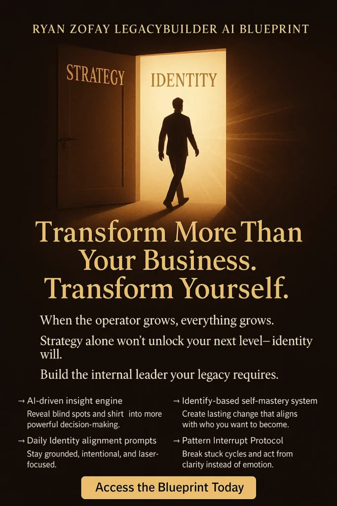 Ryan Zofay LegacyBuilder AI Blueprint to Transform Yourself