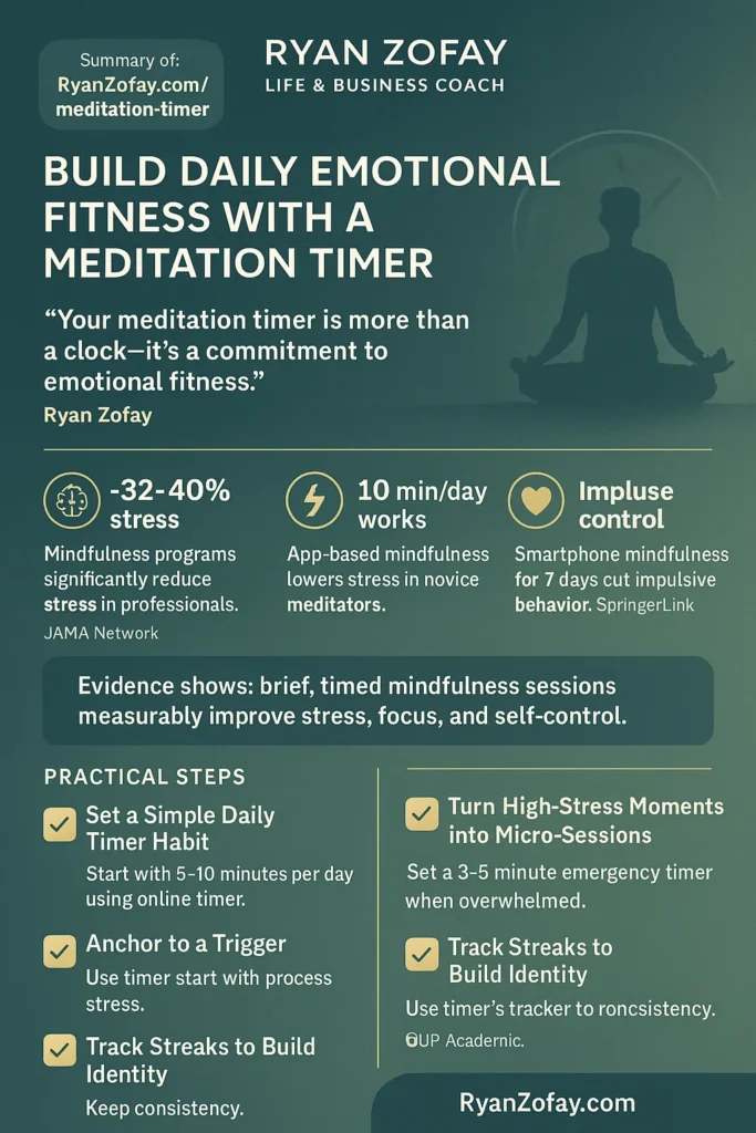 Uncover the science behind meditation with timers, practical tips, and steps for mindfulness.