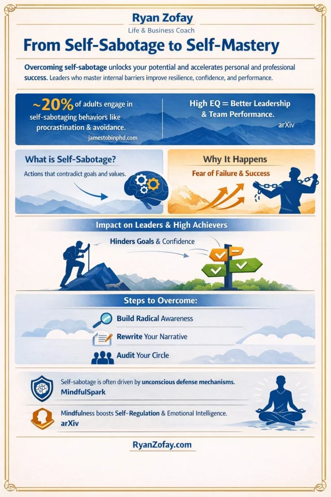 Discover the Science Behind Self-Sabotage Behaviors for Self-Mastery.