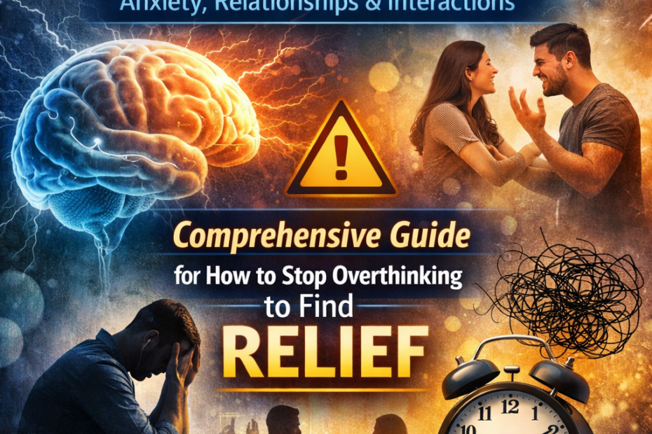 Top 10 Ways THow to Stop Overthinking Anxiety, Relationships and Interactions