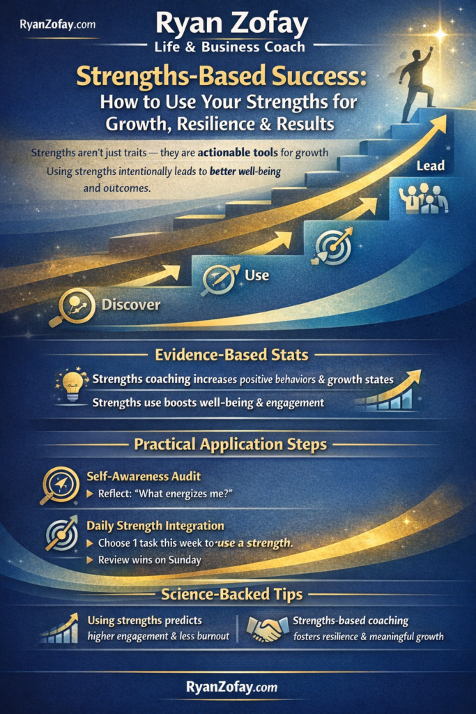 Personal strength evidence-based success predicts coaching fosters growth and less burnout.
